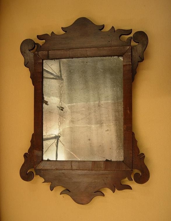 Antique Chippendale Revival Looking Glass or Mirror All Orginal RESERVED