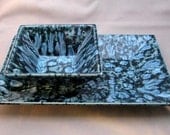 Ocean Mist Rectangle Platter/Bowl SET