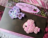 Pink and Purple Sequined Fishy No Slip Clip Gift Set...Perfect for Summer Fun and Ready to Ship