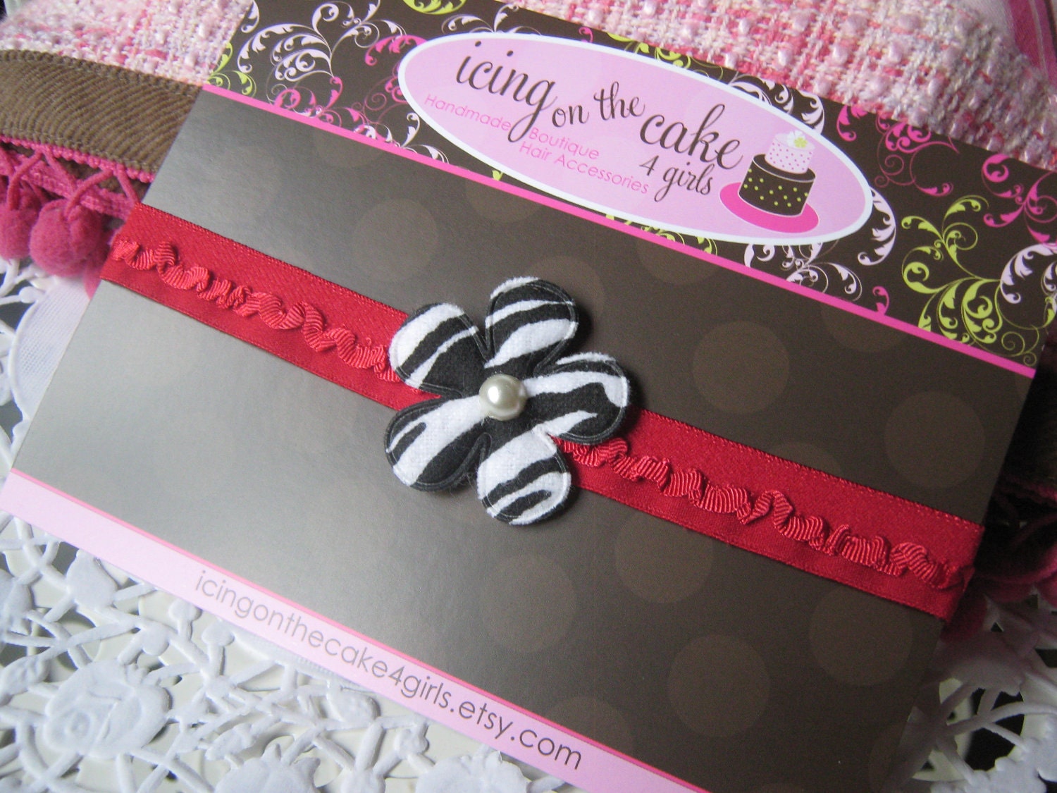 Wild Child Zebra Infant Headband...Ready to Ship...Same low shipping price for one or many...Stock up Today
