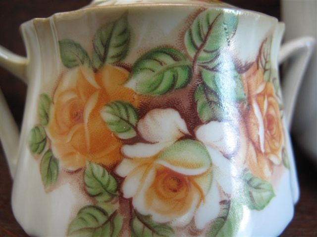 Ucagco Made in Japan Tea Pot with Sugar and Creamer