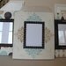 Set of Three-5x7 Nursery Wood Picture Frames Baby Boy or Girl Gender neutral Unisex Robins Egg/Wheat/Espresso