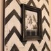Mod Chevron Distressed Wood Picture Frame Black and White, To be featured on The Nate Berkus Show in May