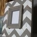 Mod Chevron Distressed Wood Picture Frame Black and White, To be featured on The Nate Berkus Show in May