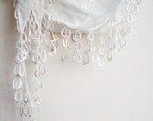 ivory fabric headband scarflate circle loop  neck accessory - boutiqueseragun