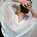 Oversized coat luxury wedding Shrug Ivory Bolero, bridal cape