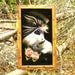 Vintage THE RAINBOW MAKER Black Velvet Unicorn Painting