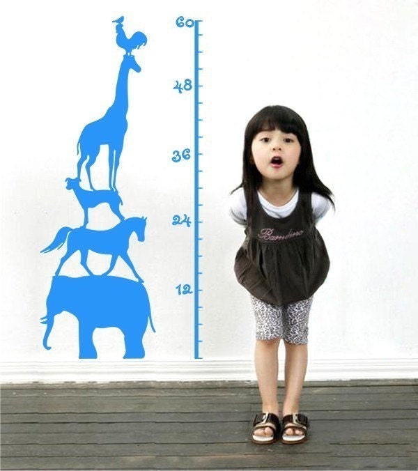 Vinyl Wall decal---KIDS GROW CHART---Wall Art Home Decors Murals Vinyl Decals Stickers