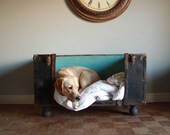 RESERVED FOR EMMA - Antique Trunk Dog Bed