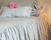 The French Prairie Collection Coverlet in Natural Linen King Size