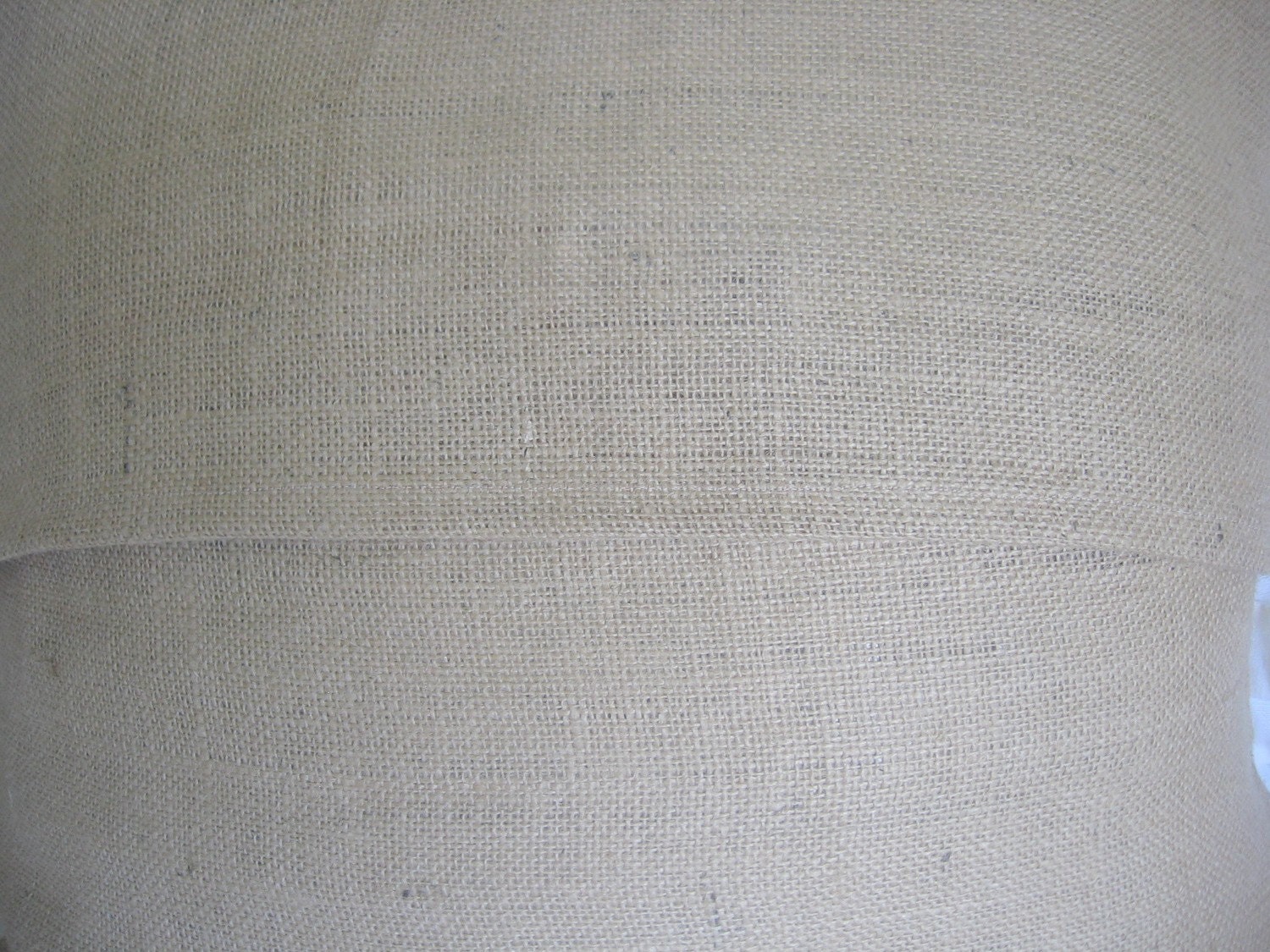 The Greta Burlap and Ruffles Pillow