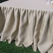 Custom Listing for Scottie: Burlap Ruffled Tablecloth