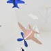 Baby Mobile, Airplanes in Orange Chevron and Blue