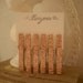 SET OF 6 FRENCH INSPIRED LIGHT PINK GLITTERED CLOTHES PINS