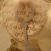 Christmas Ornament...Vintage Inspired French  Key To My Heart/French Script/Tulle/Glittered Key