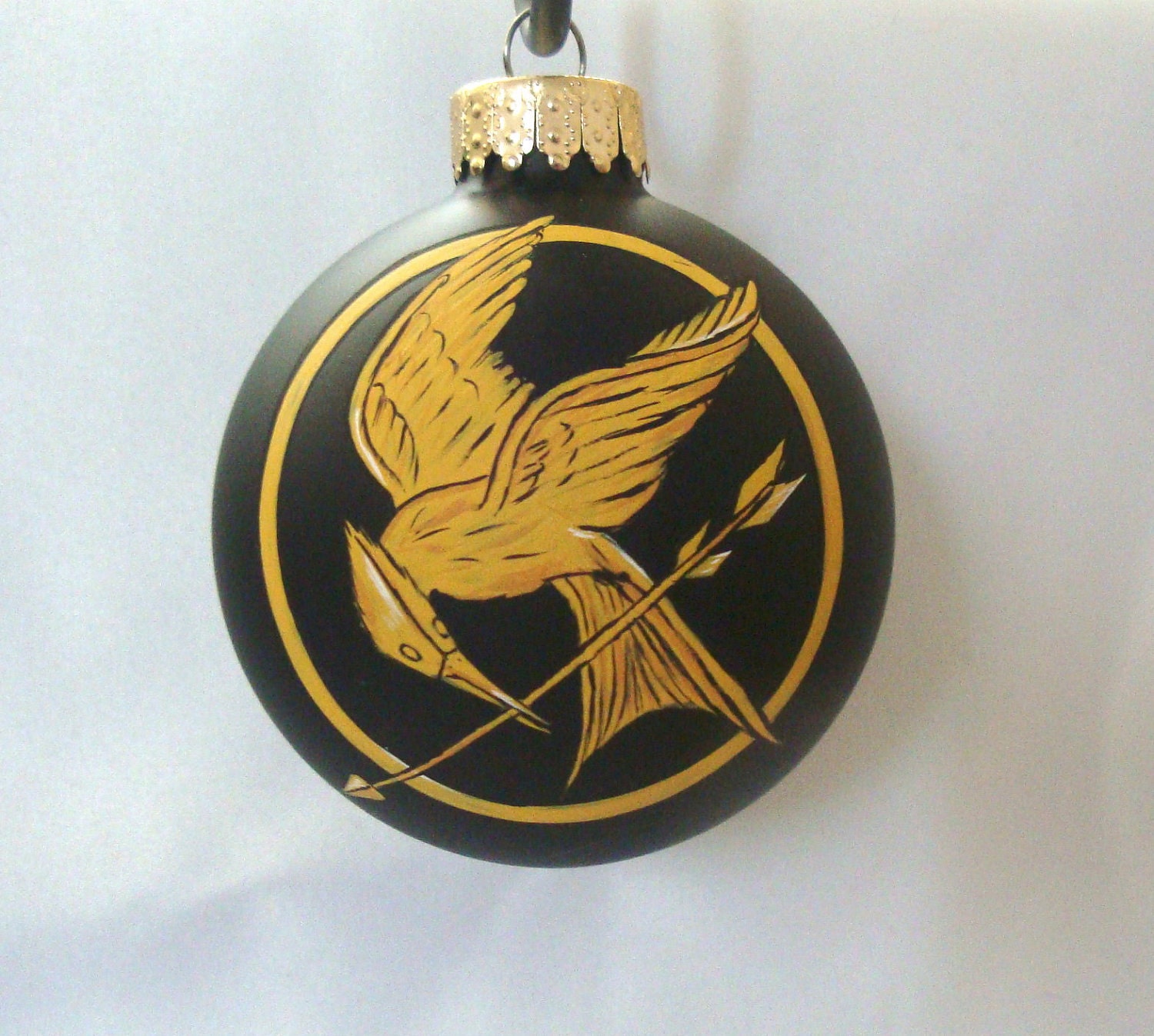 hunger games ornament, mocking jay pin, inspired by the hunger games