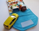 The ORIGINAL Car Wallet with POCKET (holds 2) ... Kid Cars ... available in other fabrics