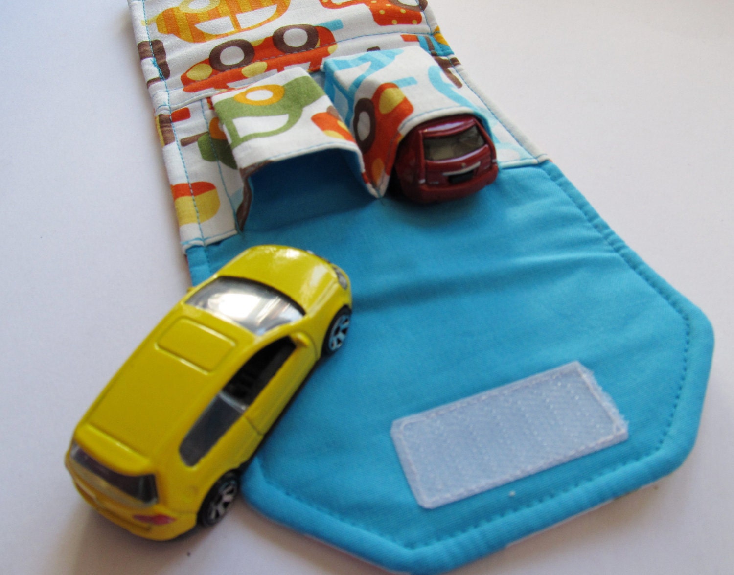 The ORIGINAL Car Wallet with POCKET (holds 2) ... Kid Cars ... available in other fabrics