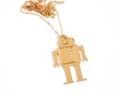 wild thing MR ROBOTO golden pendant