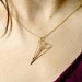wild thing PAPER PLANE inspired pendant