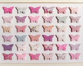 RESERVED Pink Posy 3D Butterfly Collage Upcycled Magazine Wall Art Kundalini Reiki Energy Charged Il_170x135