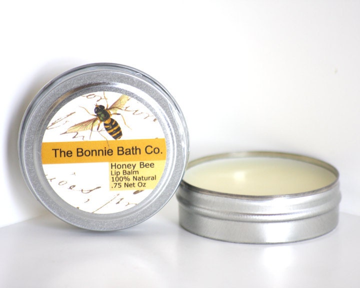 SALE 30% OFF LARGE Honey Bee All Natural Lip Balm