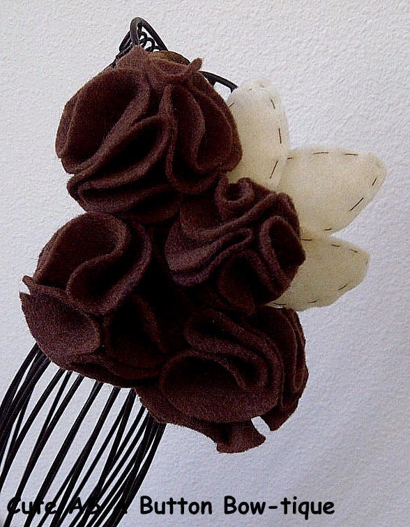 Felt Floral Cluster Headband