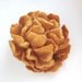 Felt flower brooch - Brown Carmel Peony Autumn fall under 25