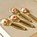 Limited Edition Christmas Gift - Vintage Bookmark, Victorian Gold Bookmark, Shabby Chic Romantic Bookmark, Holiday Gift