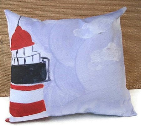 Nautical Lighthouse Pillow