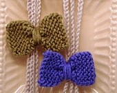 PDF Pattern - 3 Strand Crochet Headband with Knit Bow