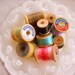 Charming Set of Wooden Vintage Thread Spools - Set of 10