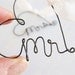 Table Setting Mr. and Mrs. Wine Glass Charm Set, Custom Wedding Decor Mr and Mrs Wine Glass Charms - Custom, Rustic Wire Wine Glass Charms