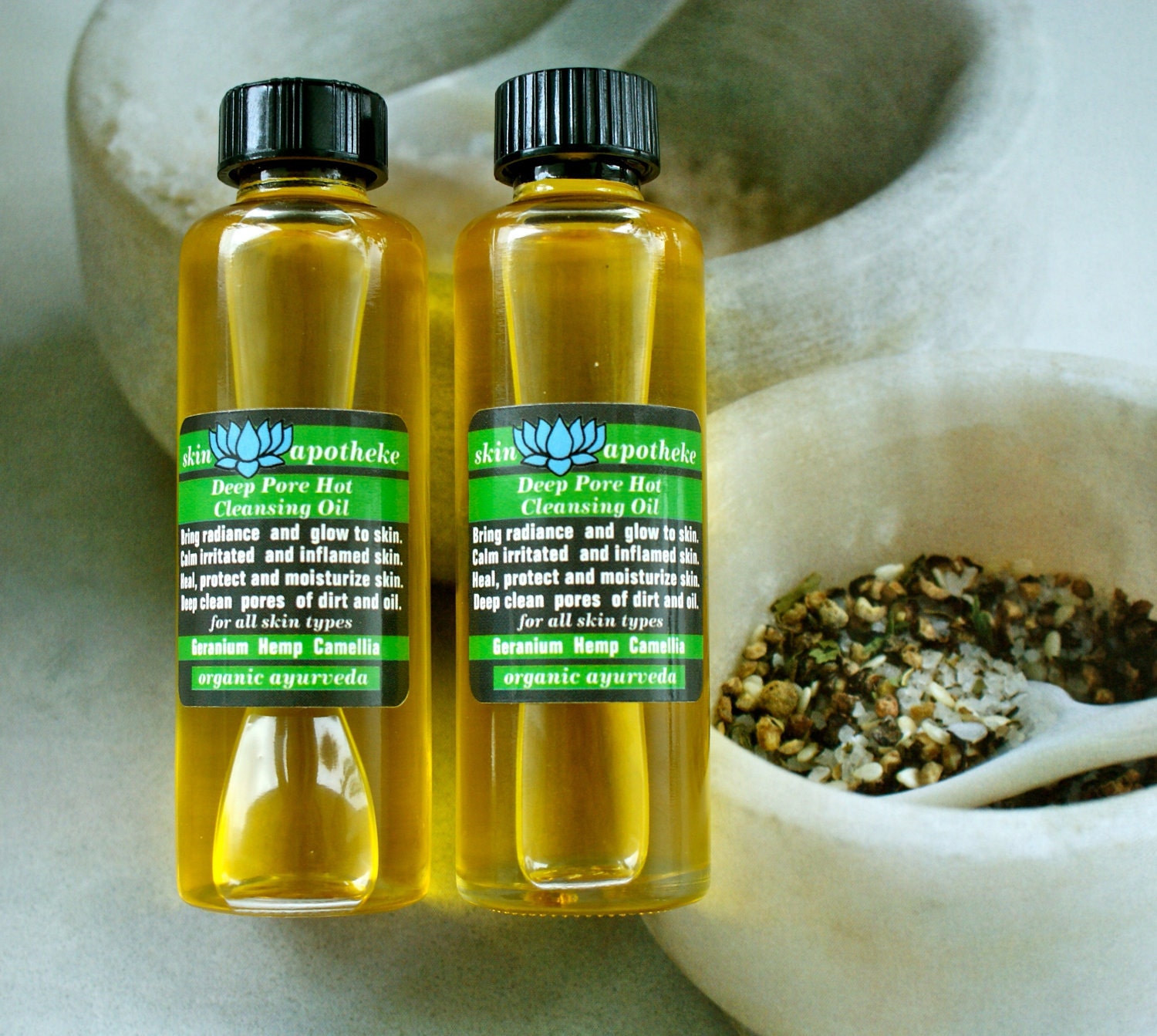 Organic Deep Pore Hot Oil Cleanser with Geranium, Echinacea, Sea Buckthorn Berry by Skin Apotheke