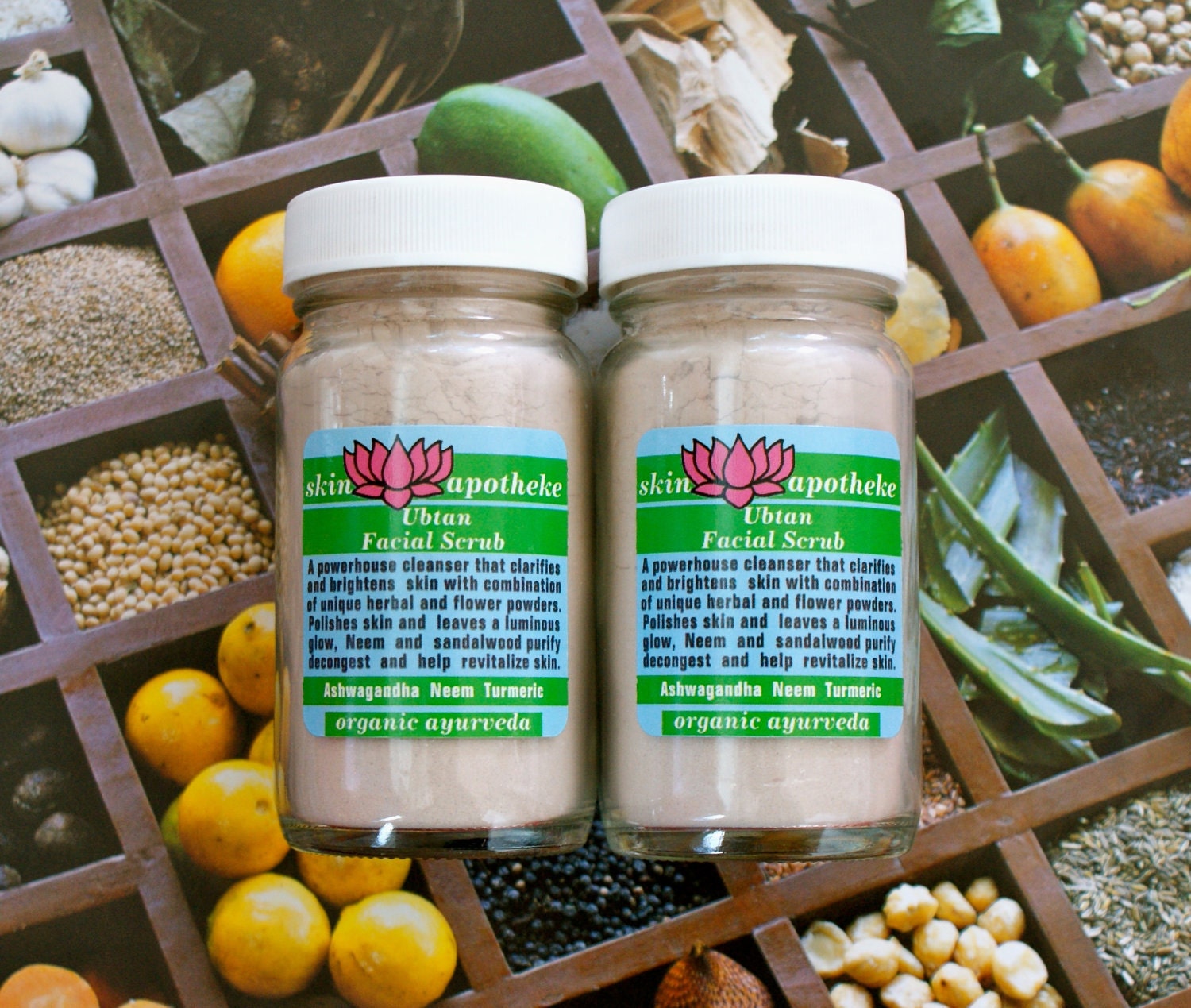 Organic Ubtan face Clarifying Cleansing Scrub Super Bestseller and Winner on epicbeautyguide.com with by Skin Apotheke