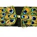 Black Peacock Feather Belt