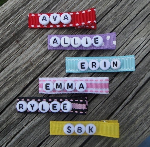 Personalized Hair Clip