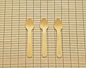 Craft Ready 40 Wooden Ice Cream Spoons (Disposable)