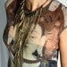 Made to Order Golden Bronze Spiked Chain Bib Necklace