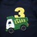 BEEP BEEP Custom Garbage Truck Applique Birthday Shirt-First Birthday, Second Birthday, Third Birthday number or Initials, Monogrammed