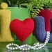 Valentine's Day I Heart U / I Love You Knitting PATTERN