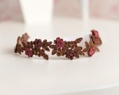 NEWBORN brown embellished halo heaband photo prop rEaDy To ShIP