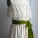 1970's Inspired Strapless Chiffon "Harlow-Faith" Bridal Gown, Ruffles, Multi Tiered Maxi Gown, boho wedding dress, Customizable