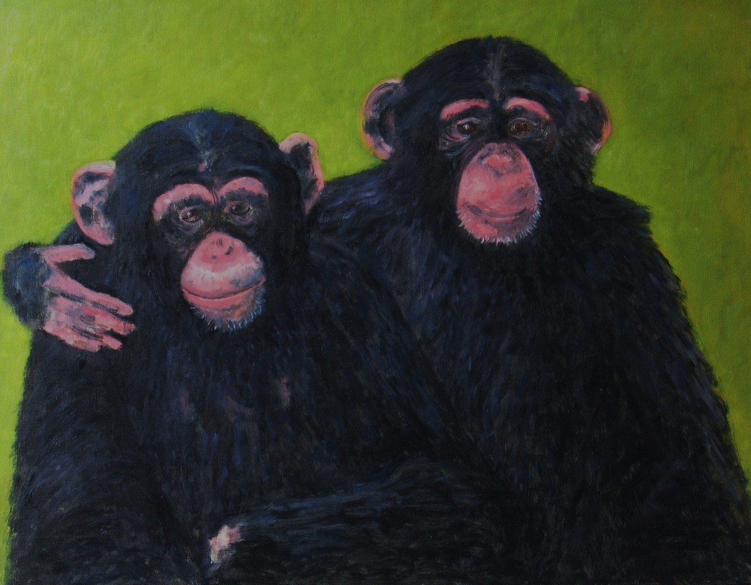 Best Friends  Original Oil Painting  29 x 23