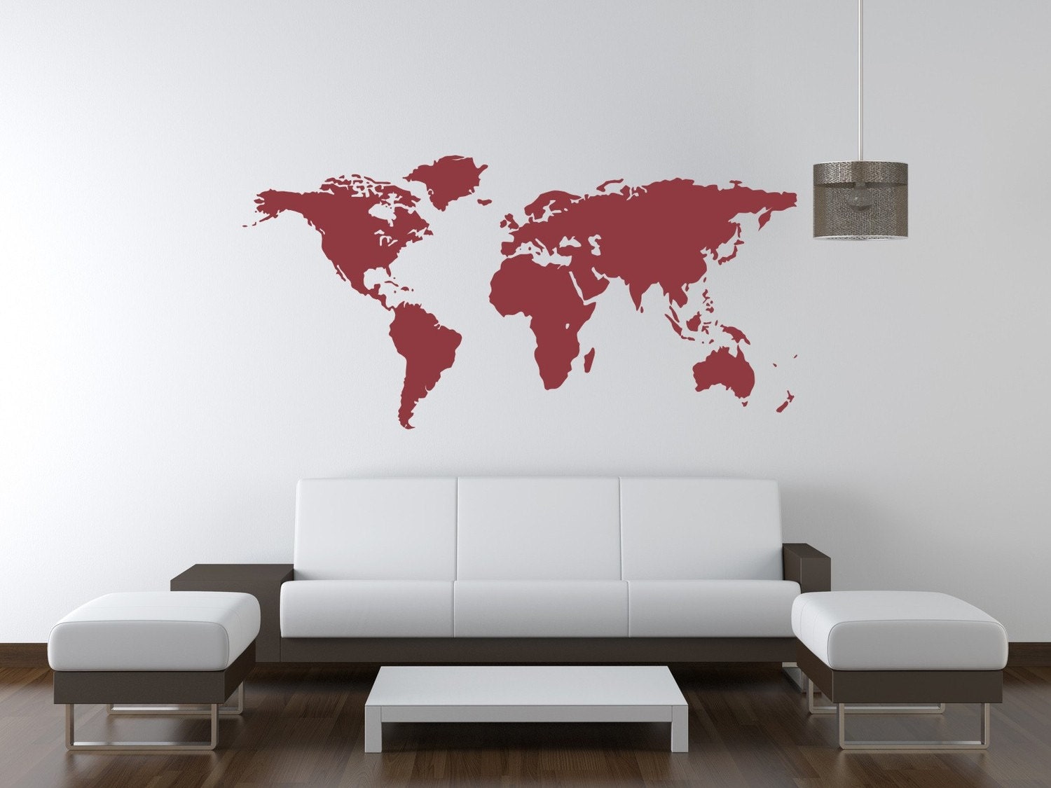 Wall Decal World Map Vacation World Traveler Geography Countries Gifts for Him Gifts for Her Dorm Decor Office Den