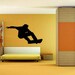 Wall Decal Snowboarder Snowboarding Sports Silhouette Winter Snow Dorm Decor