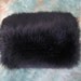 Black faux fur winter wedding muff
