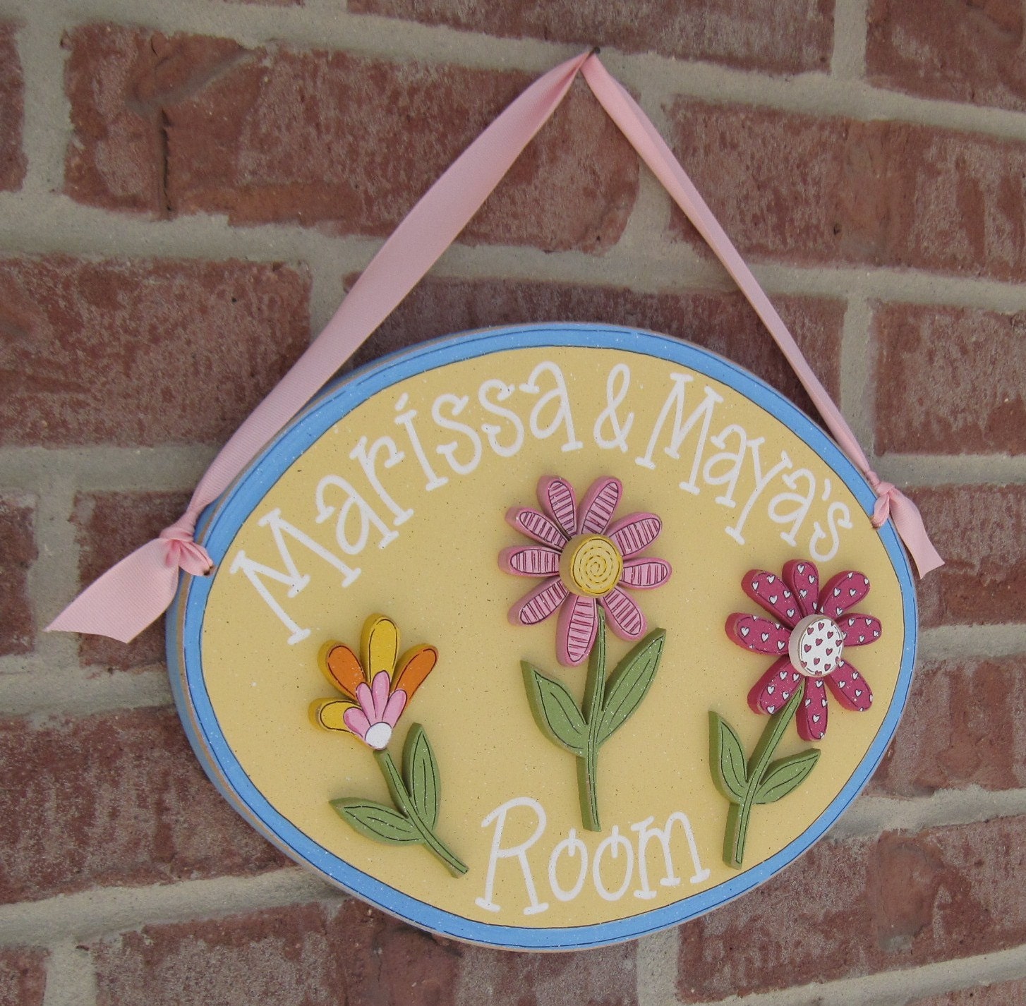 Custom Personalized Name or Word Oval, square or rectangle Sign for children, home, desk, shelf, decor