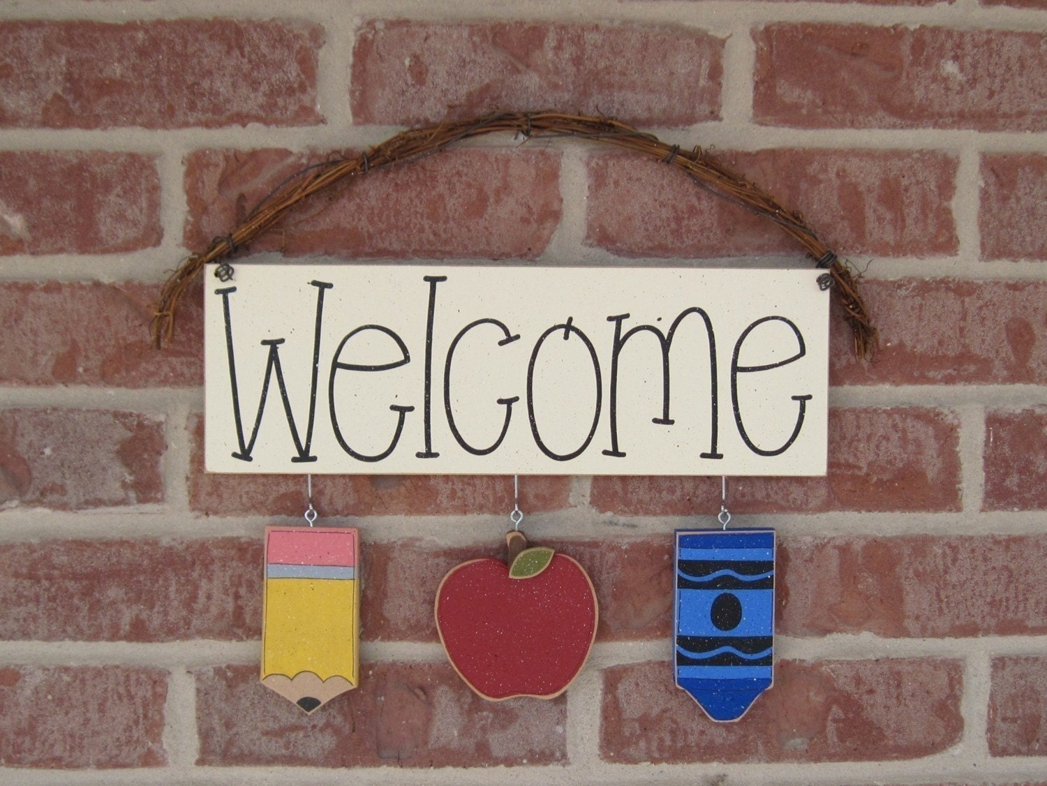 FULL YEAR SET of monthly welcome decorations with a sign (Buy a Full Year Set, Get the Welcome sign Free)  for wall, home, gift, door decor