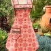 Flirty Autumn Retro Apron Vintage Style Honeysuckle Blush